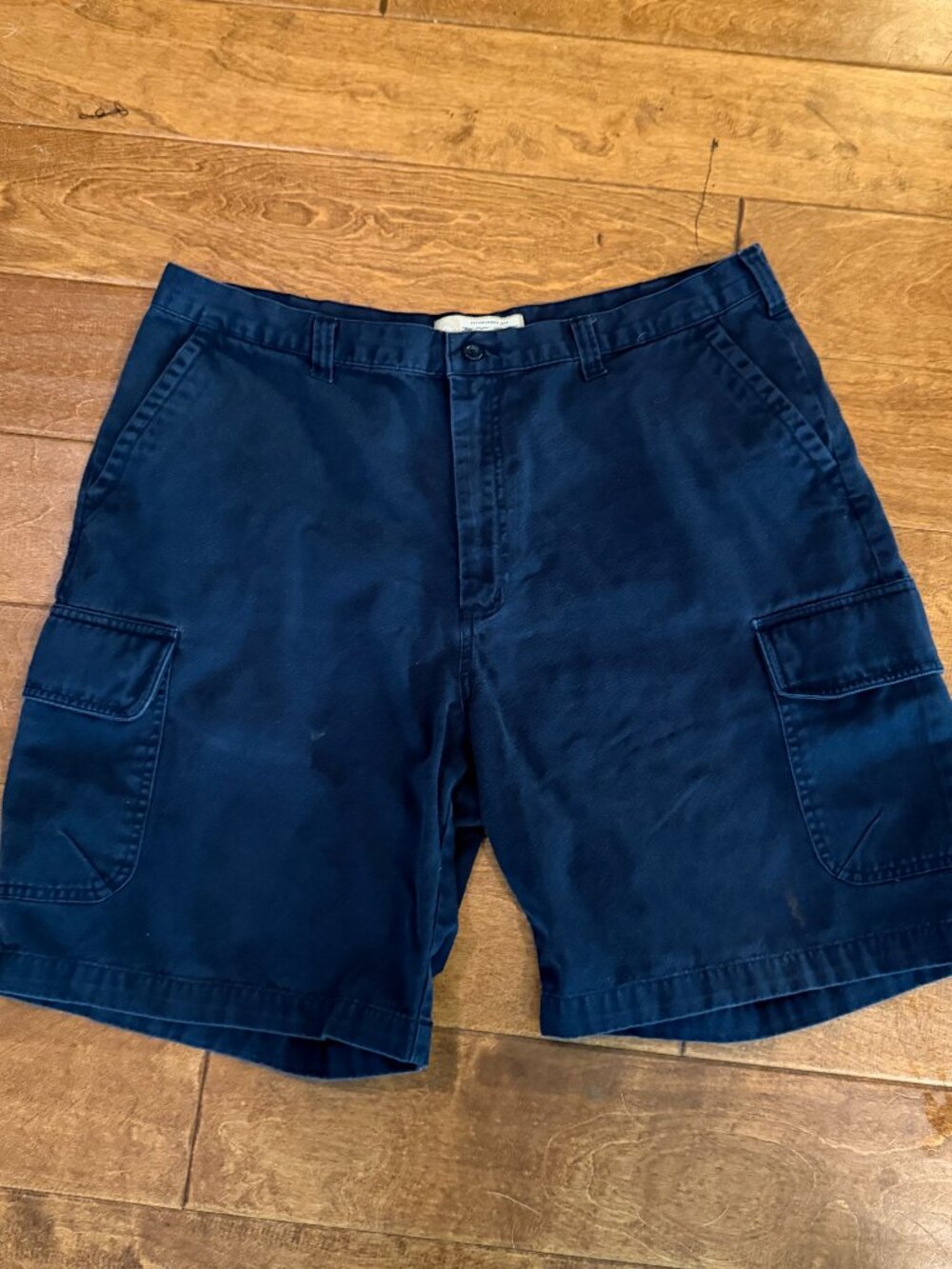 Cherokee Men's Shorts, Blue, 38, 100% Cotton, Side and Back Pockets, Casual Wear